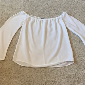 White off the shoulder top